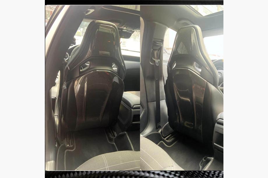 Mercedes A-class W176 2012-2018 Fundas de asiento de Dry Carbon Foto 5