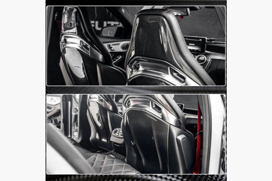 Mercedes A-class W176 2012-2018 Fundas de asiento de Dry Carbon Foto 6