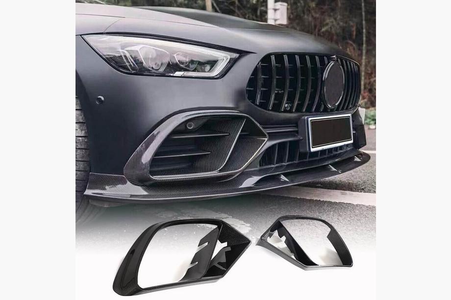 Mercedes AMG GT 4 X290 2018- Inserciones de parachoques (para GT43/GT50/GT53 2018-2022, Carbono) Image