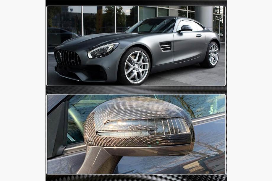 Mercedes SLK R172 2011-2016 Cubiertas de Espejos (Dry Carbon) Foto 4