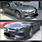 Mercedes AMG GT C190/R190 2014-2022 Labio delantero parachoques (para 2015-2017, Carbono) foto 4