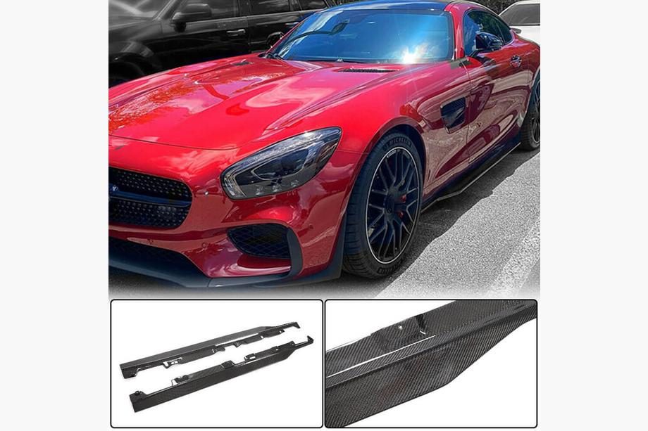 Mercedes AMG GT C190/R190 2014-2022 Faldones Laterales (2015-2017, Carbono) Foto 1