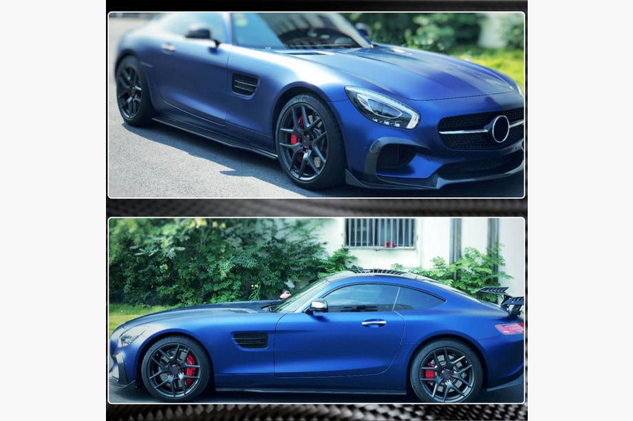Mercedes AMG GT C190/R190 2014-2022 Faldones Laterales (2015-2017, Carbono) Foto 3