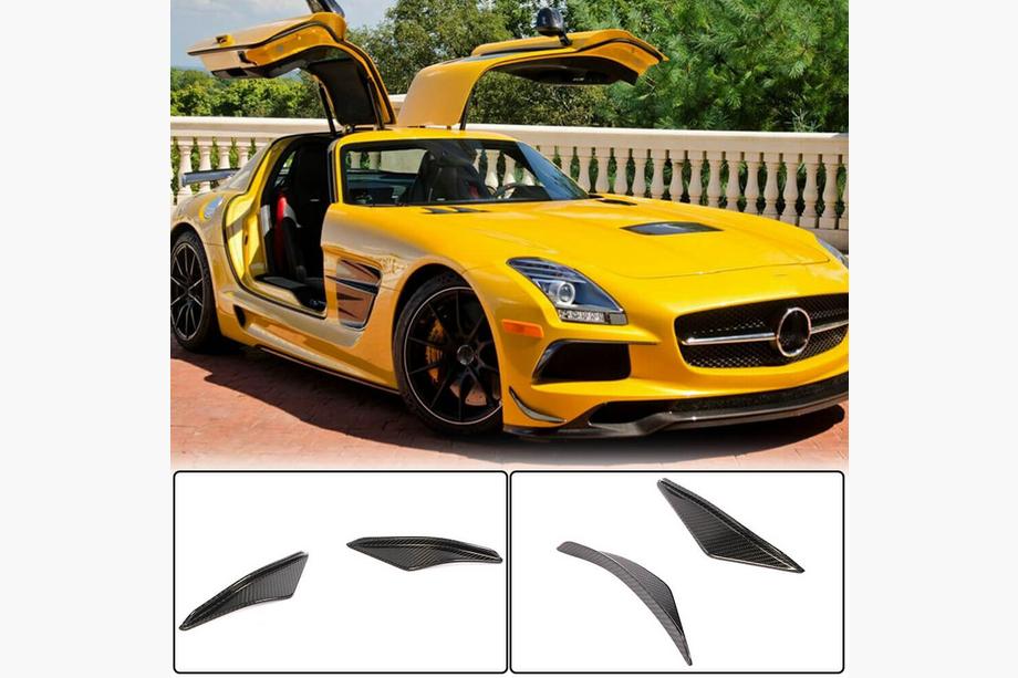 Mercedes SLS C197 2010-2014 Flaps Parachoques Delantero V1 Carbono Image