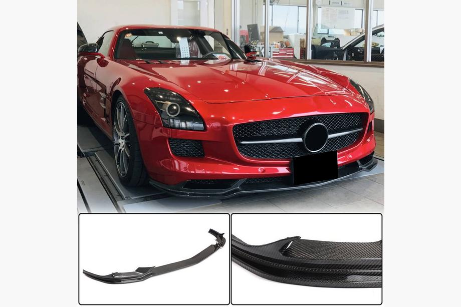 Mercedes SLS C197 2010-2014 Labio Delantero Parachoques (Carbono) Image