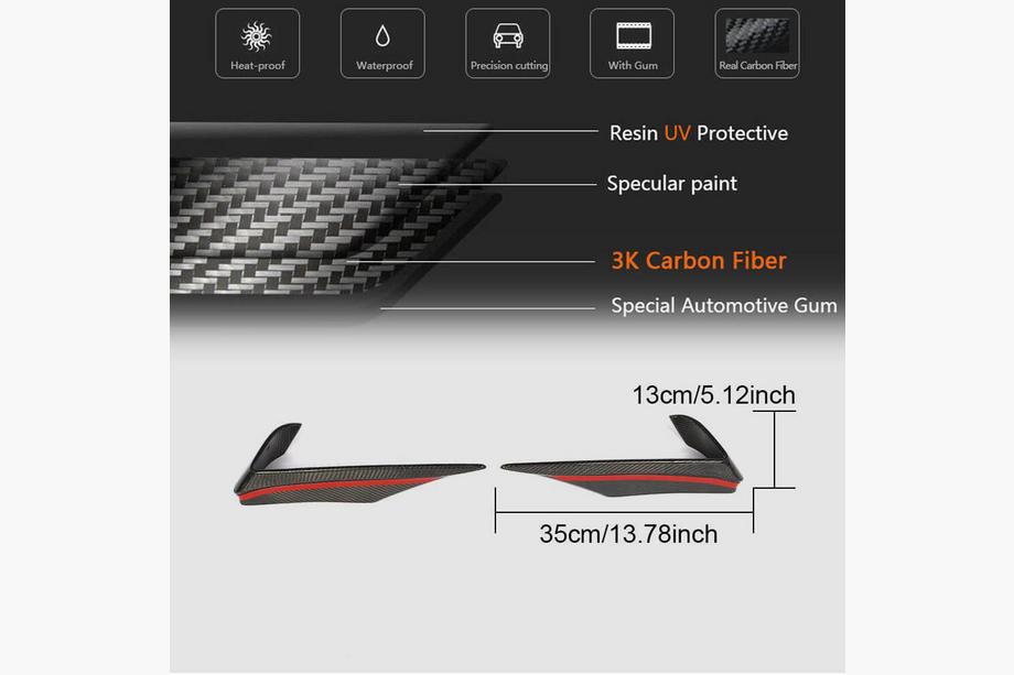 Mercedes SLS C197 2010-2014 Flaps Parachoques Delantero V2 (Carbono) Foto 6