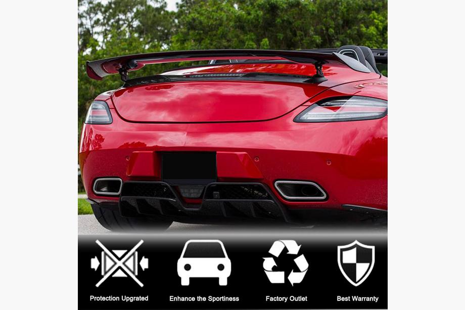 Mercedes SLS C197 2010-2014 Difusor Trasero de Parachoques (Carbono) Foto 3