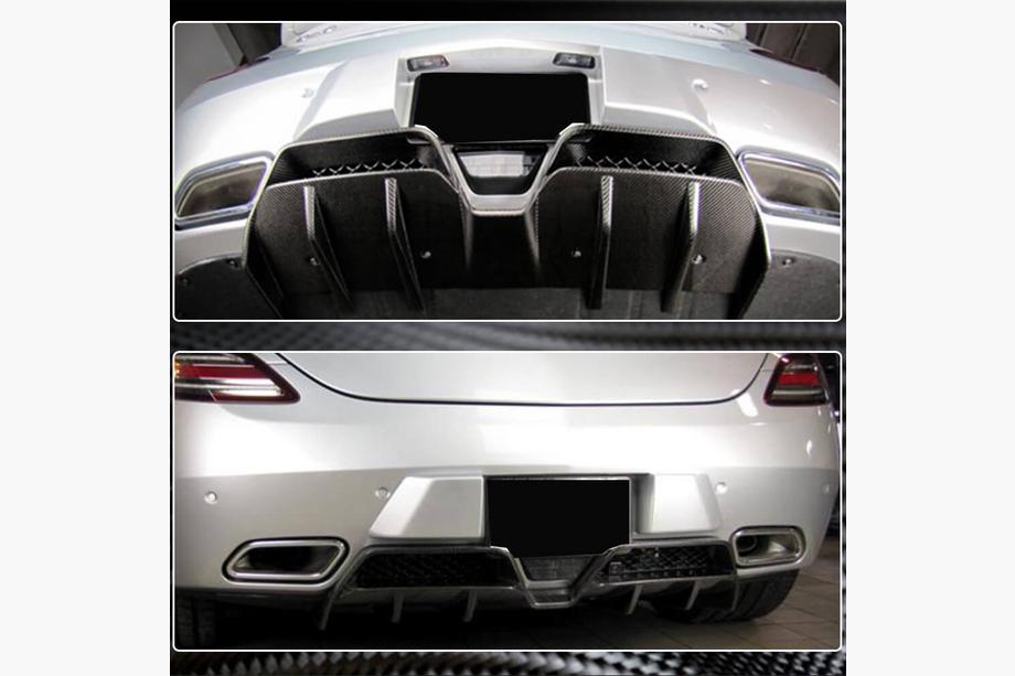 Mercedes SLS C197 2010-2014 Difusor Trasero de Parachoques (Carbono) Foto 5