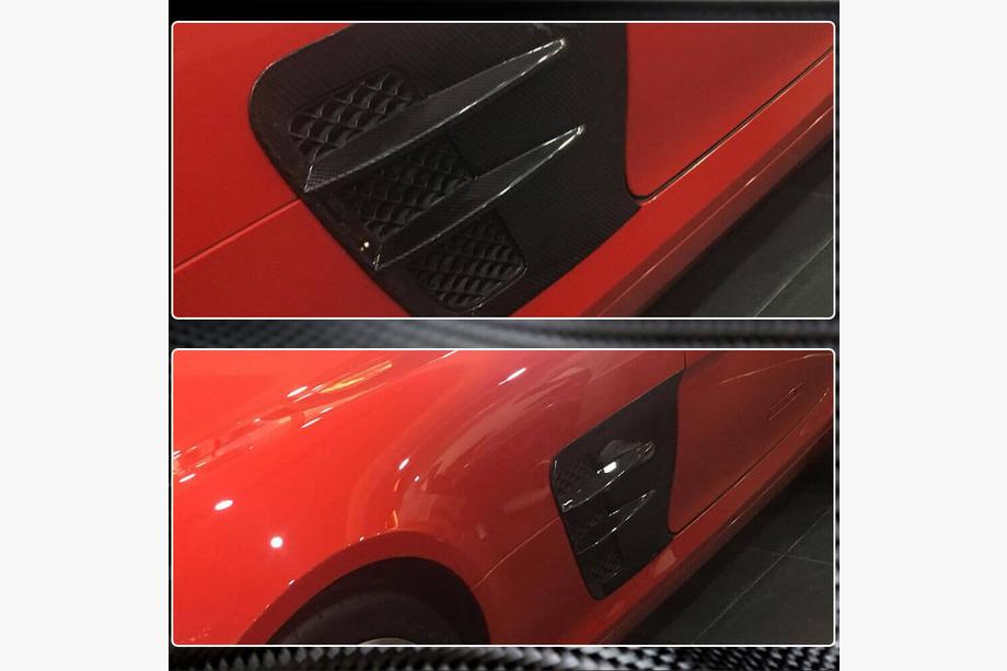 Mercedes SLS C197 2010-2014 Cubiertas para aletas delanteras (Dry Carbon) Foto 5