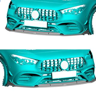 Labio delantero de parachoques (para CLA45 AMG SD, Carbono) Mercedes CLA C118 2019- foto 2
