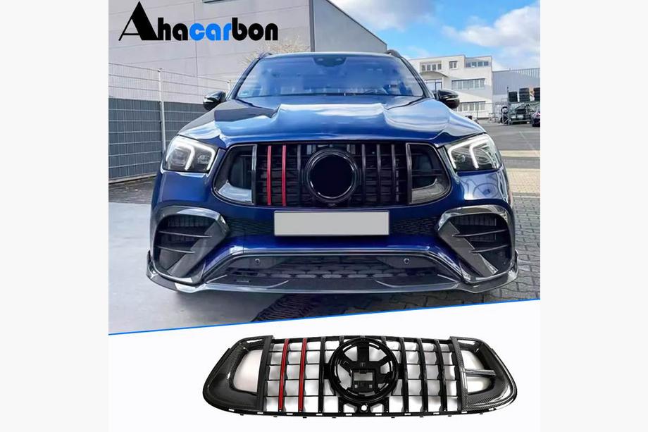 Mercedes GLE W167 2018- Parrilla delantera Rocket Carbon (para AMG-Line/GLE53/GLE63 2018-2023) Foto 9