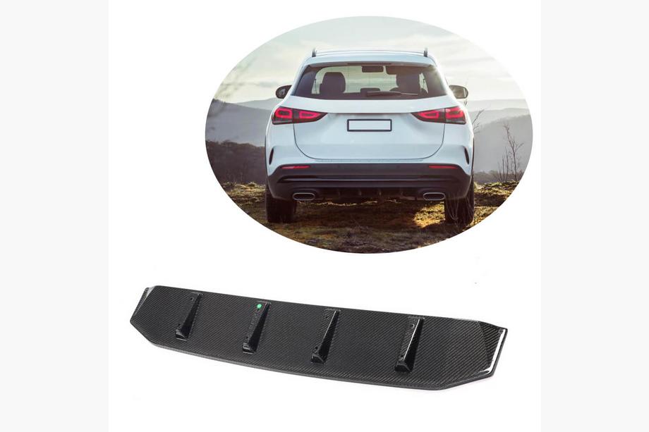 Mercedes GLA H247 2020- Difusor trasero de parachoques (para AMG-Line, Carbono) Image