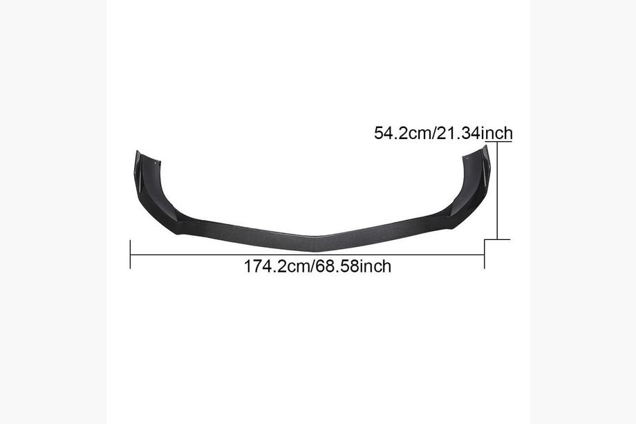Mercedes SLK R172 2011-2016 Labio delantero parachoques (para Base 2016-2020, Carbono) Foto 6