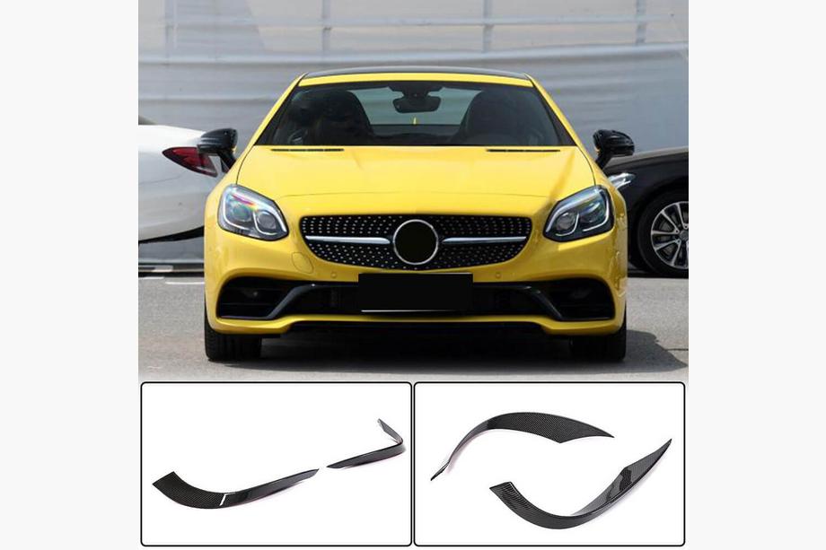 Mercedes SLK R172 2011-2016 Cubiertas de Parachoques Delantero de Carbono (para Base 2016-2020) Foto 1