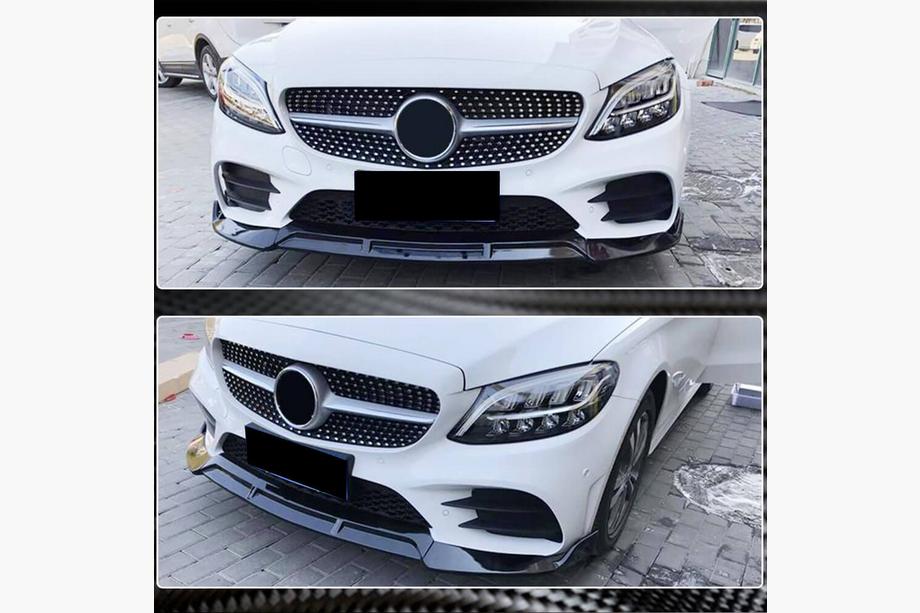 Mercedes C-class W206 2022- Labio de Parachoques Delantero (para AMG-Line, Carbono) Foto 3