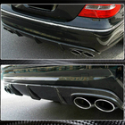 Mercedes E-class W211 2002-2009 Difusor trasero de parachoques para E55 AMG 2003-2006, Carbono foto 5