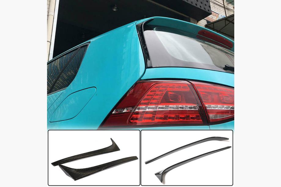 Volkswagen Golf 7/E-Golf 2012-2020 Cubiertas de pilar de ventana trasera de carbono (para Base) Foto 1