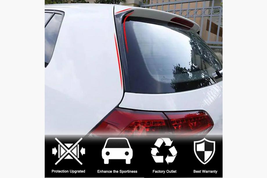 Volkswagen Golf 7/E-Golf 2012-2020 Cubiertas de pilar de ventana trasera de carbono (para Base) Foto 2