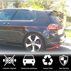 Volkswagen Golf 7/E-Golf 2012-2020 Alerón V6 (para GTI/R HB, Plástico) foto 5