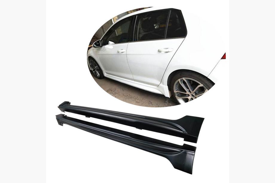 Volkswagen Golf 7/E-Golf 2012-2020 Faldones Laterales (para Base HB 2012-2017, Carbono) Image