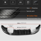 Volkswagen Golf 7/E-Golf 2012-2020 Difusor Trasero de Parachoques V2 (para Base/GTI HB 2012-2017, Carbono) foto 5