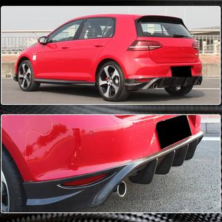 Difusor Trasero de Parachoques V2 (para Base/GTI HB 2012-2017, Carbono) foto 3
