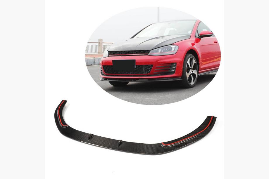 Volkswagen Golf 7/E-Golf 2012-2020 Labio Delantero V2 para GTI HB 2012-2017 Carbono Foto 1