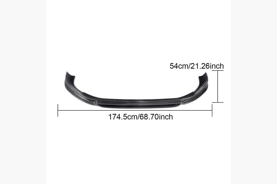 Volkswagen Golf 7/E-Golf 2012-2020 Labio delantero parachoques (para R/R-Line 2012-2017, Carbono) Foto 6