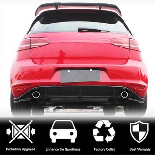 Difusor Trasero de Parachoques V3 (para Base/GTI HB 2012-2017, Carbono) Volkswagen Golf 7/E-Golf 2012-2020 foto 2