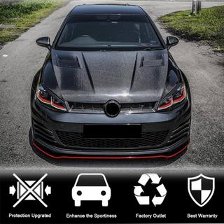 Parrilla delantera (para HB 2012-2017, Carbono Seco) Volkswagen Golf 7/E-Golf 2012-2020 foto 4