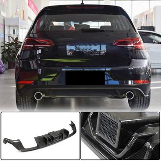 Difusor trasero de parachoques (Base/R/GTI HB 2017-2020, Carbono) Volkswagen Golf 7/E-Golf 2012-2020 foto 2