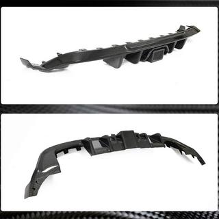 Difusor trasero de parachoques (Base/R/GTI HB 2017-2020, Carbono) Volkswagen Golf 7/E-Golf 2012-2020 foto 3