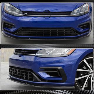 Labio Delantero Paragolpes V1 para R/R-Line 2017-2020 Carbono Volkswagen Golf 7/E-Golf 2012-2020 foto 3
