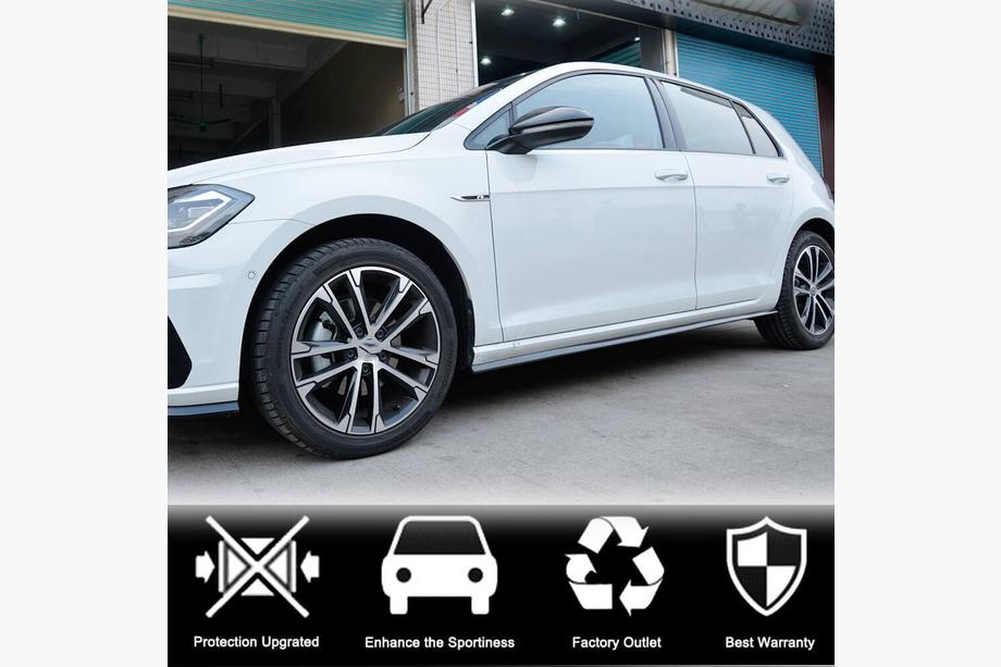 Volkswagen Golf 7/E-Golf 2012-2020 Faldones Laterales (para R/R-Line 2017-2020, Carbono) Foto 2