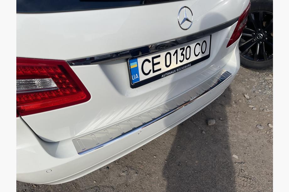 Mercedes E-class W211 2002-2009 Protector de Parachoques Trasero Carmos (SW, Acero Inoxidable) Foto 4