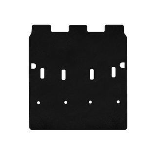 Alfombrilla de maletero textil Premium (7 plazas/Batalla larga, Negro)