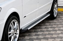 Mercedes Vito W639 2004-2014 Estribos Laterales Line (2 uds., Aluminio) foto 1
