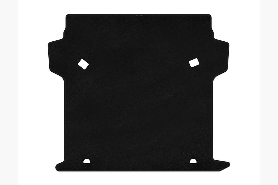 Fiat Doblo II 2010-2022 Alfombrilla de maletero textil Premium (Negro) Image