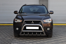 Mitsubishi ASX 2010-2023 Defensa Delantera WT003 (Acero Inoxidable) foto 1
