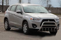 Mitsubishi ASX 2010-2023 Defensa Delantera WT003 (Acero Inoxidable) foto 2