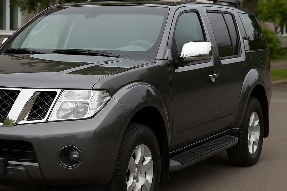 Nissan Pathfinder R51 2005-2014 Cubiertas de Espejos (2 uds, Acero Inoxidable) Image