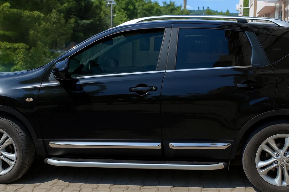 Nissan Qashqai 2010-2014 Molduras de puertas OmsaLine (4 uds, acero inoxidable) Image