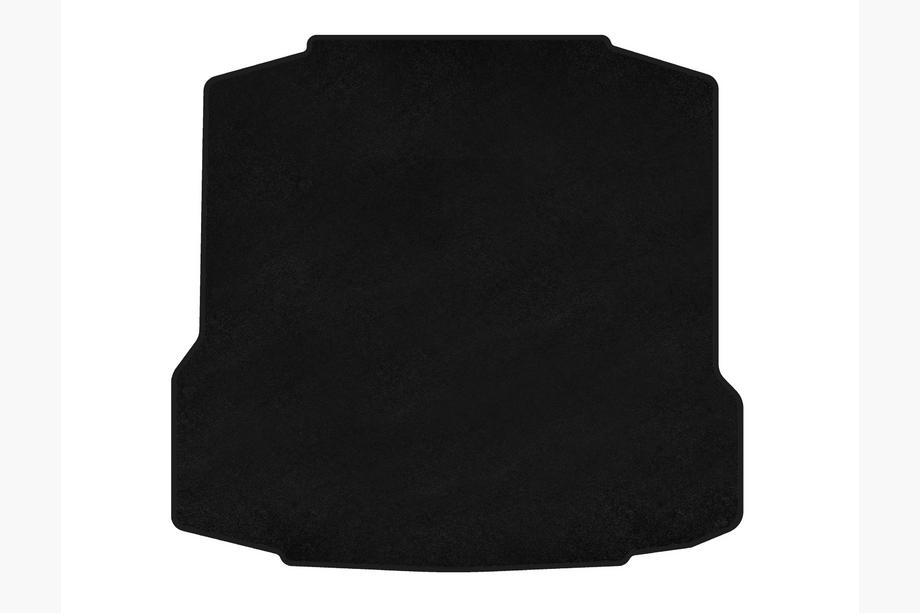 Skoda Rapid 2012-2019 Alfombrilla de maletero textil Premium (Liftback, Negro) Image