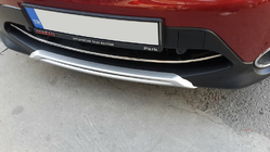 Nissan Qashqai 2014-2021 Protector de parachoques delantero acero inoxidable (2014-2017) foto 4