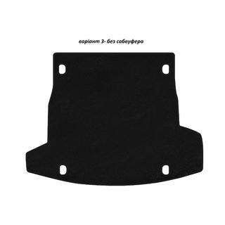 Alfombrilla de maletero textil Premium V-3 (sin subwoofer, Negro)