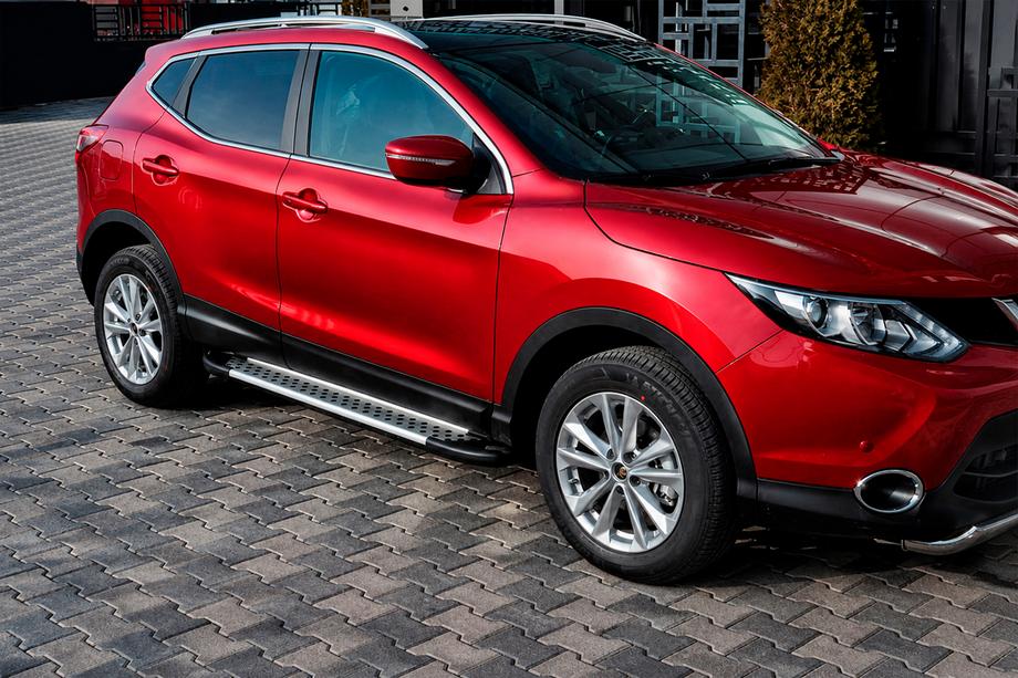 Nissan Qashqai 2014-2021 Estribos Laterales Tipo X5 (2 uds., Aluminio) Image
