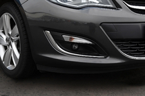 Opel Astra J 2009-2015 Cubiertas para faros antiniebla (2 uds., acero inoxidable) 2013-2017, Carmos foto 1