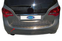 Opel Meriva 2010-2017 Protector de Parachoques Trasero OmsaLine (Acero Inoxidable) foto 1