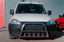 Opel Combo 2002–2012 Defensa Delantera (Acero Inoxidable) foto 1