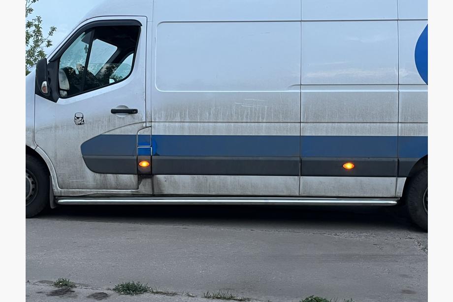 Renault Master 2011-2023 Estribos Laterales Premium (2 uds., Acero Inoxidable) 60 mm, batalla corta Foto 8